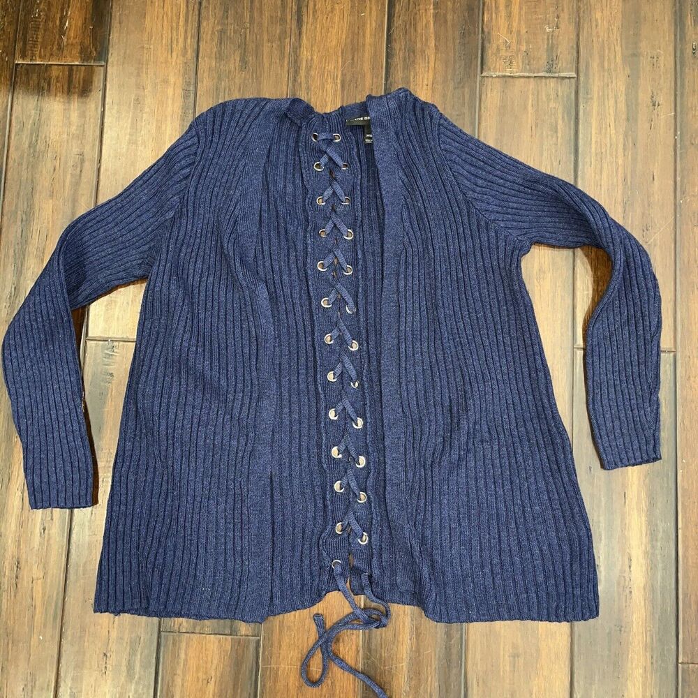 Lane Bryant Women's Size 14/16 Cardigan Sweater Blue Long Sleeve Casual